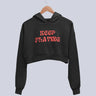Keep Flying | Women’s Crop Hoodie | Black - Avaiya Store