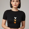 Hearty | Women Crop Top | Black - Avaiya Store