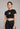 Fowers Heart | Women Crop Top | Black - Avaiya Store