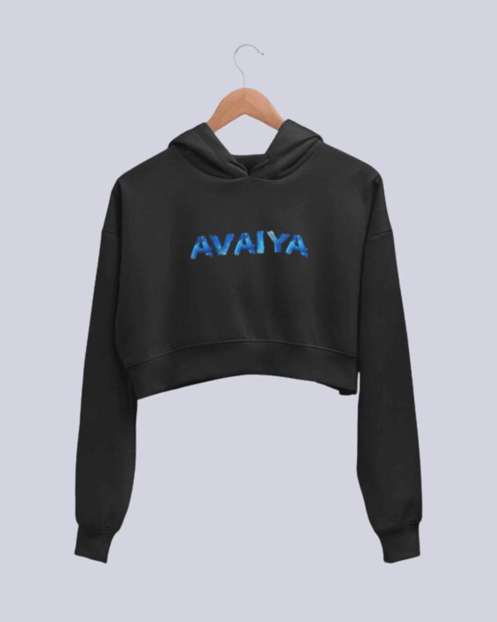 Avaiya's Women’s Crop Hoodie | Black - Avaiya Store