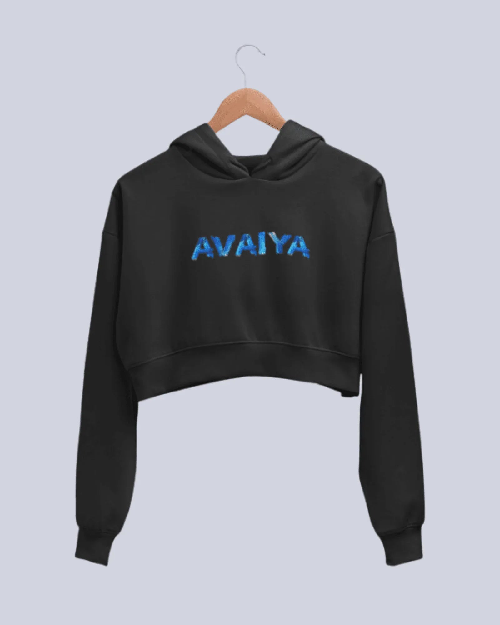 Avaiya's Women’s Crop Hoodie | Black - Avaiya Store