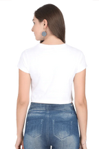 Dream Girl | Women Crop Top | White - Avaiya Store