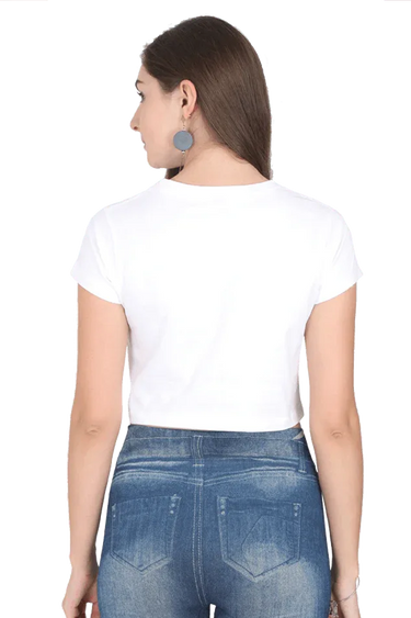 Dream Girl | Women Crop Top | White - Avaiya Store