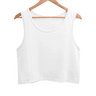Women's Plain Crop Tank | White - Avaiya Store