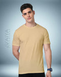 Supima Cotton T-Shirt for Men & Women | Beige - Avaiya Store