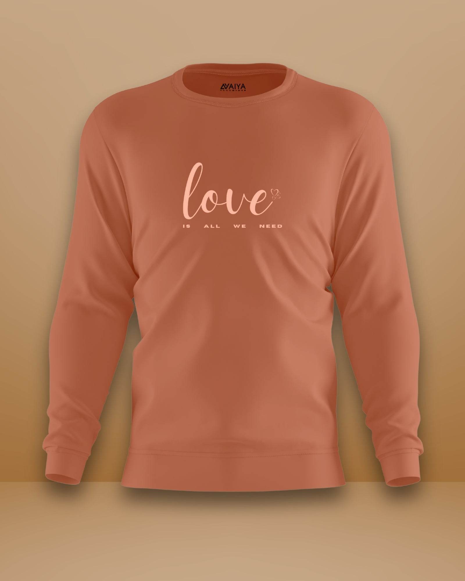 Love Is All We Need | Unisex | Coral - Avaiya Clothings
