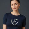 Karma Is My Boyfriend | Women Crop Top | Navi Blue - Avaiya Store