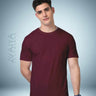 Supima Cotton T-Shirt for Men & Women | Maroon - Avaiya Store