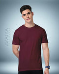 Supima Cotton T-Shirt for Men & Women | Maroon - Avaiya Store