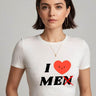I Love Me | Women Crop Top | White - Avaiya Store