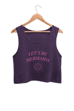 Let's Be Mermaids | Women’s Crop Tank | Purple - Avaiya Store