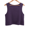 Women's Plain Crop Tank | Purple - Avaiya Store