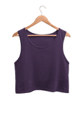 Women's Plain Crop Tank | Purple - Avaiya Store