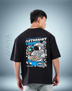 Astronaut Crunch Oversized T-Shirt | Black | Premium Quality by AvaiYa | Unisex - Avaiya Store