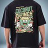 Coconut Crunch Oversized T-Shirt | Black | Unisex - Avaiya Store