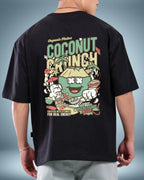Coconut Crunch Oversized T-Shirt | Black | Unisex - Avaiya Store