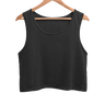 Women's Plain Crop Tank | Black - Avaiya Store