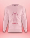Spider Avaiya Sweatshirt | Unisex | Light Baby Pink - Avaiya Clothings