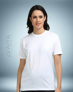 Supima Cotton T-Shirt for Men & Women | White - Avaiya Clothings