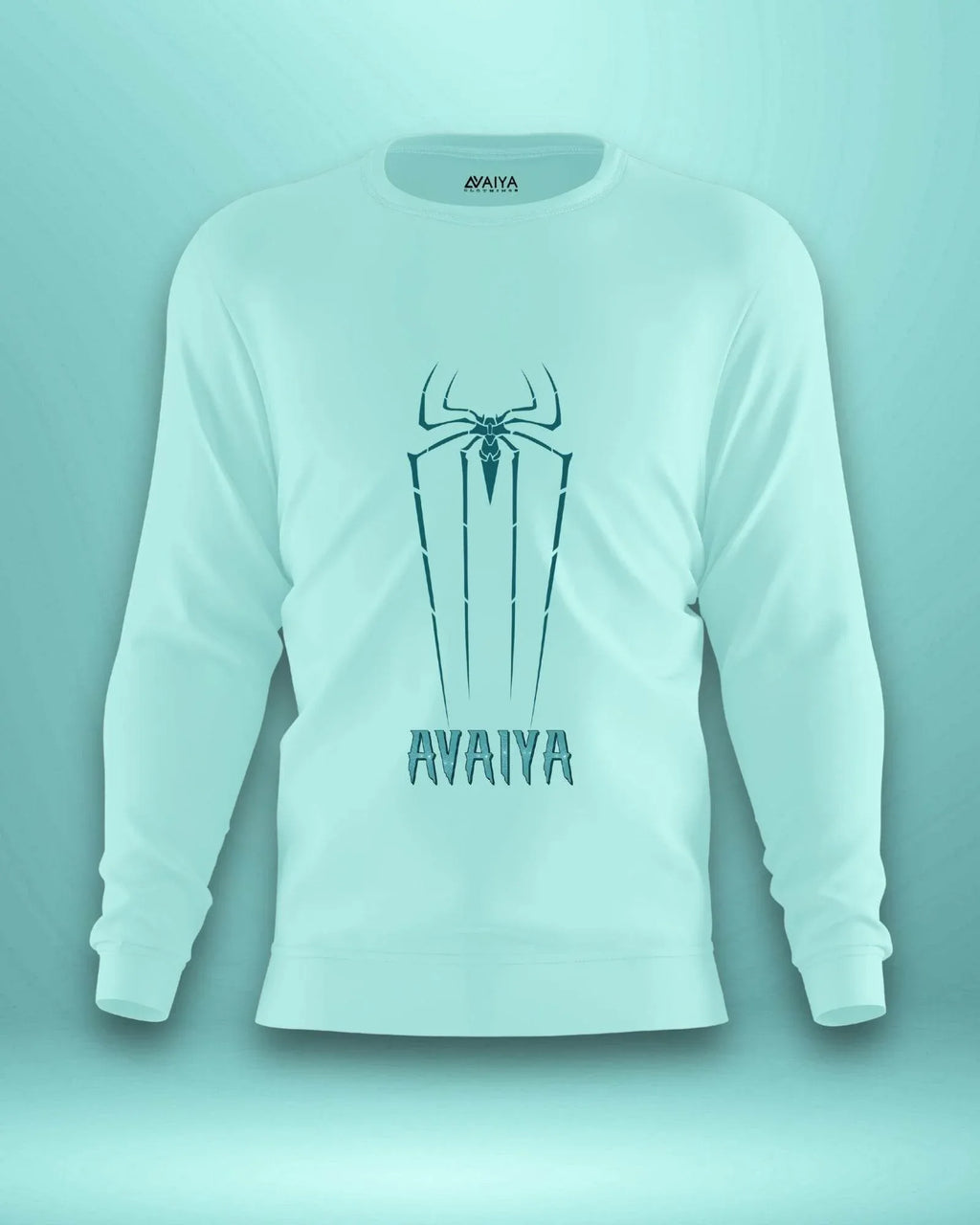 Spider Avaiya Sweatshirt | Unisex | Mint - Avaiya Clothings
