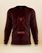 Spider Avaiya Sweatshirt | Unisex | Maroon - Avaiya Store