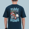 Time bomb Oversized T-Shirt | Petrol Blue | Premium Quality by AvaiYa | Unisex - Avaiya Store