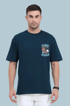 Time bomb Oversized T-Shirt | Petrol Blue | Premium Quality by AvaiYa | Unisex - Avaiya Store