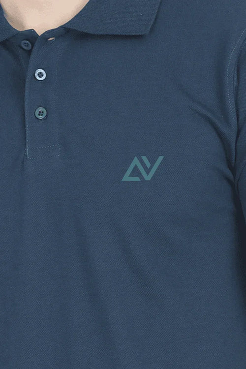 Classic Polo T-Shirts | Petrol Blue - Avaiya Store