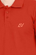 Classic Polo T-Shirts | Brick red - Avaiya Clothings