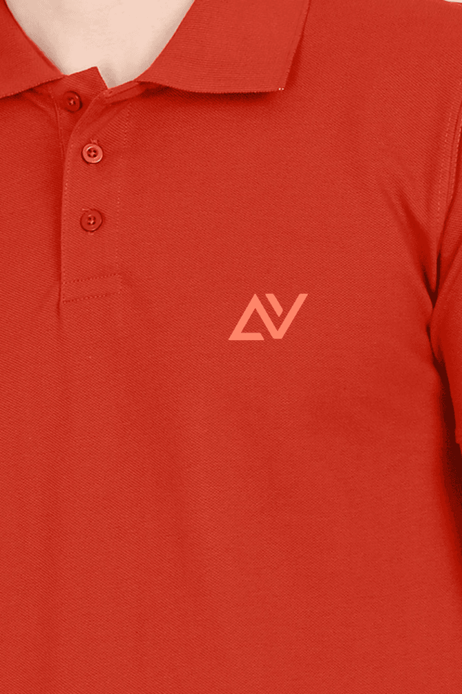 Classic Polo T-Shirts | Brick red - Avaiya Clothings