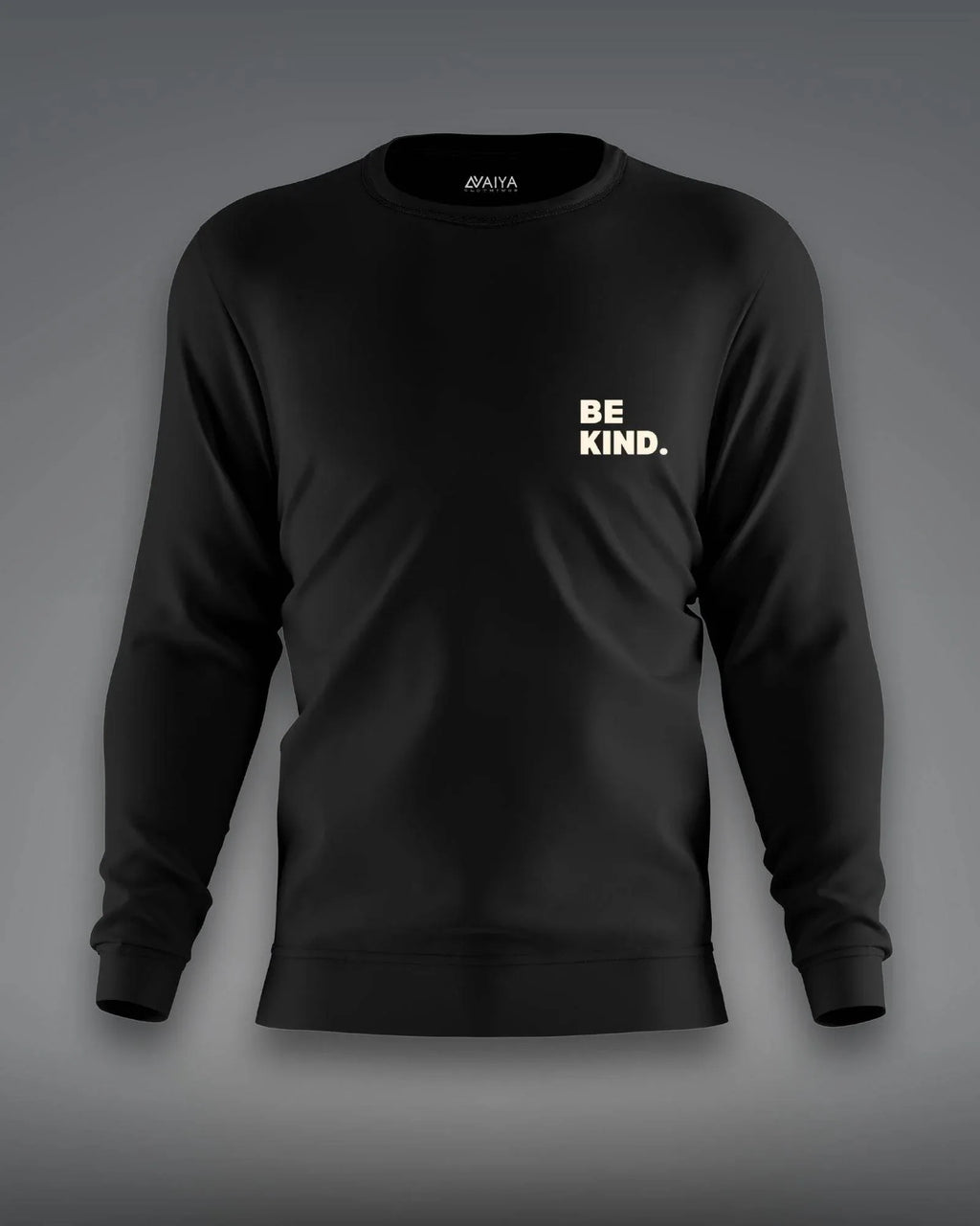 Be Kind Sweatshirt | Unisex | Black - Avaiya Store