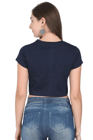 Undercover Lover | Women Crop Top | Navi Blue - Avaiya Store