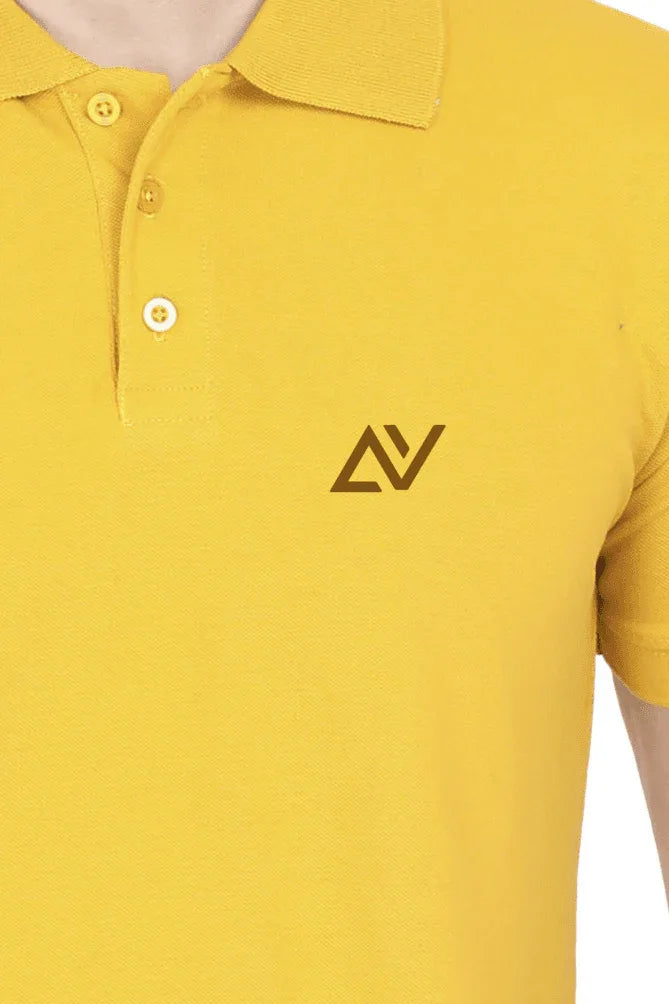 Classic Polo T-Shirts | Mustard Yellow - Avaiya Clothings