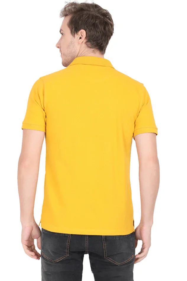 Classic Polo T-Shirts | Mustard Yellow - Avaiya Clothings