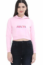 Avaiya's Women’s Crop Hoodie | Light Baby Pink - Avaiya Store