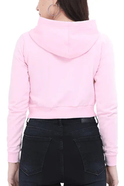 Avaiya's Women’s Crop Hoodie | Light Baby Pink - Avaiya Store