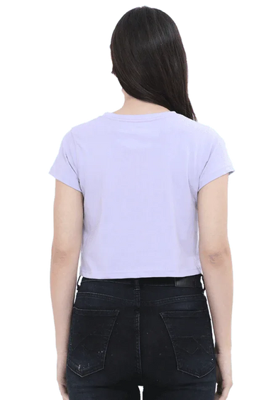 Sorry For Being Perfect | Women Crop Top | Lavender - Avaiya Store