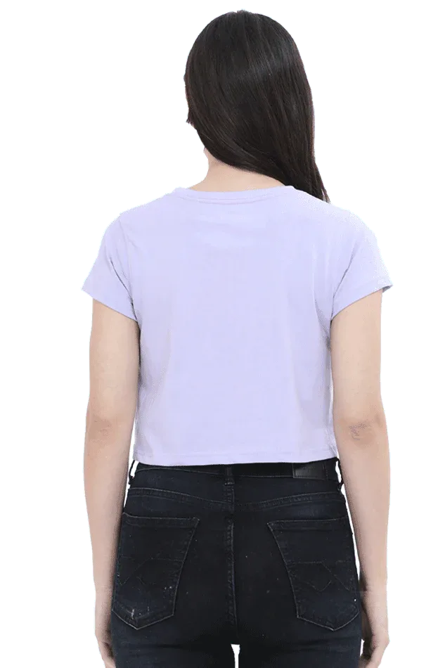 Good Girl | Women Crop Top | Lavender - Avaiya Clothings