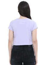 One Boyfriend | Women Crop Top | Lavender - Avaiya Store