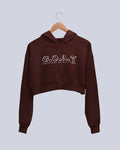G.O.A.T. | Women’s Crop Hoodie | Maroon - Avaiya Store