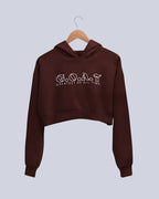 G.O.A.T. | Women’s Crop Hoodie | Maroon - Avaiya Store