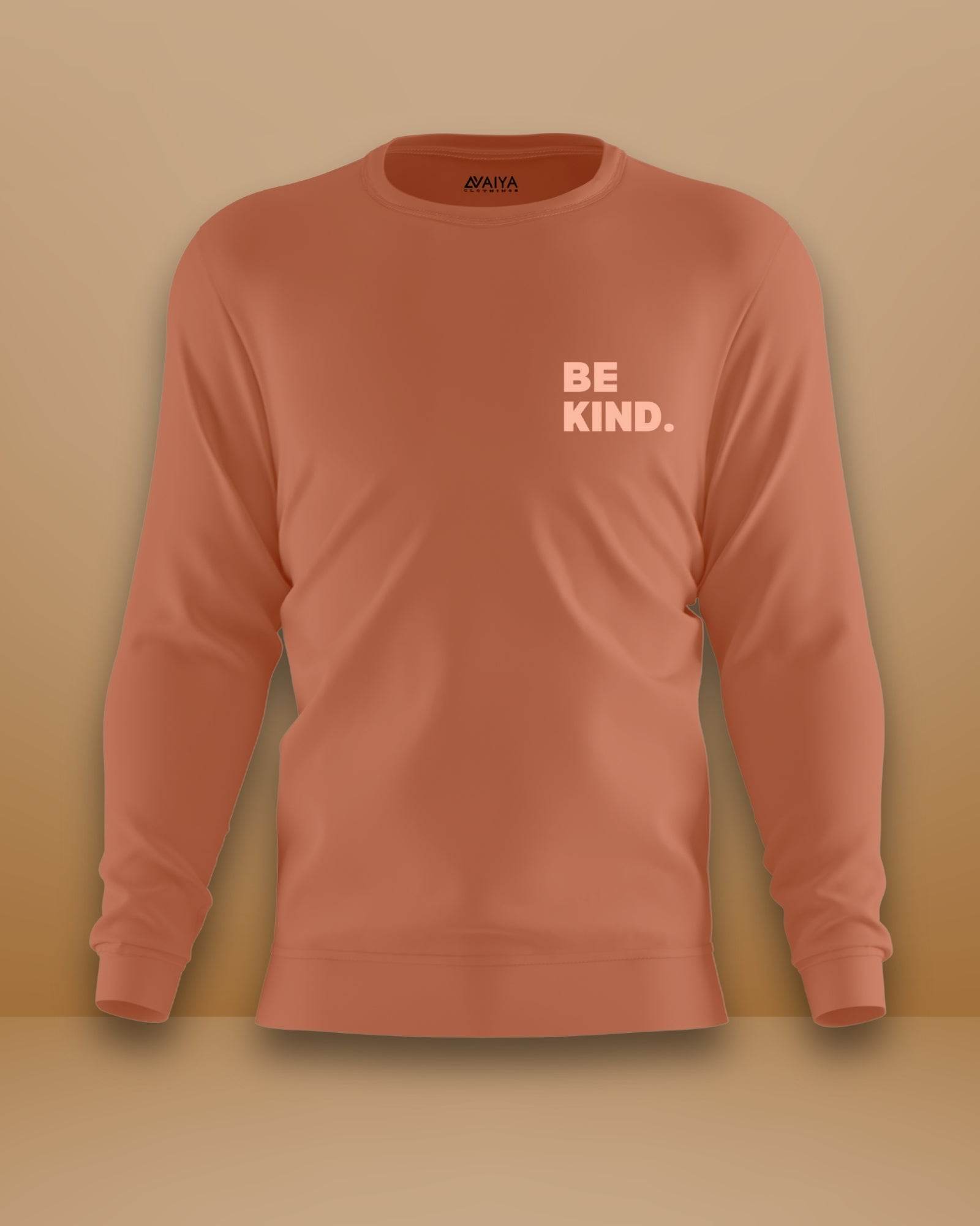 Be Kind Sweatshirt | Unisex | Coral - Avaiya Clothings