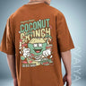 Coconut Crunch Oversized T-Shirt | Coral | Premium Quality by AvaiYa | Unisex - Avaiya Store