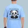 Panda Oversized T-Shirt | Baby Blue | Premium Quality by AvaiYa - Avaiya Store
