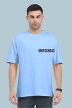 Motorcross Oversized T-Shirt | Baby Blue | Premium Quality by AvaiYa | Unisex - Avaiya Store