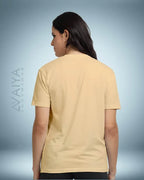 Supima Cotton T-Shirt for Men & Women | Beige - Avaiya Store
