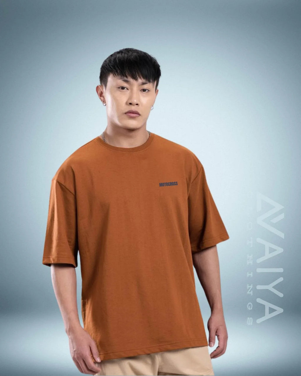 Motorcross Oversized T-Shirt | Coral | Premium Quality by AvaiYa | Unisex - Avaiya Store