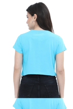 Professional Manipulator | Women Crop Top | SkyBlue - Avaiya Store