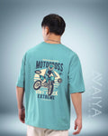 Motorcross Oversized T-Shirt | Mint | Premium Quality by AvaiYa | Unisex - Avaiya Store