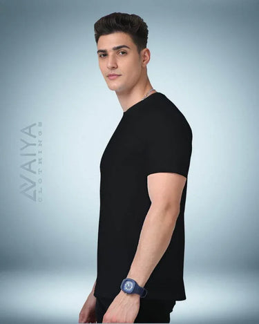 Supima Cotton T-Shirt for Men & Women | Black - Avaiya Store